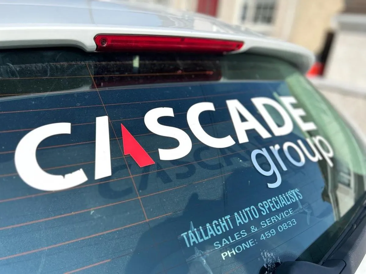 Cascade Group rear window decal