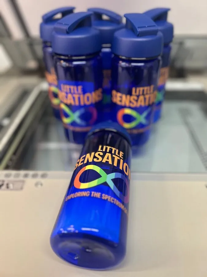 Little Sensations printed water bottles - Print Ready