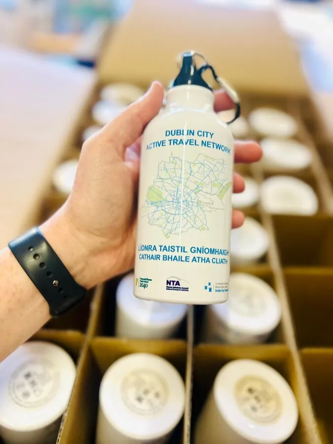 Dublin City Council printed water bottles - Print Ready