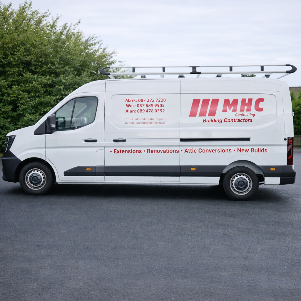 VF Foods black van — before wrap, front three-quarter