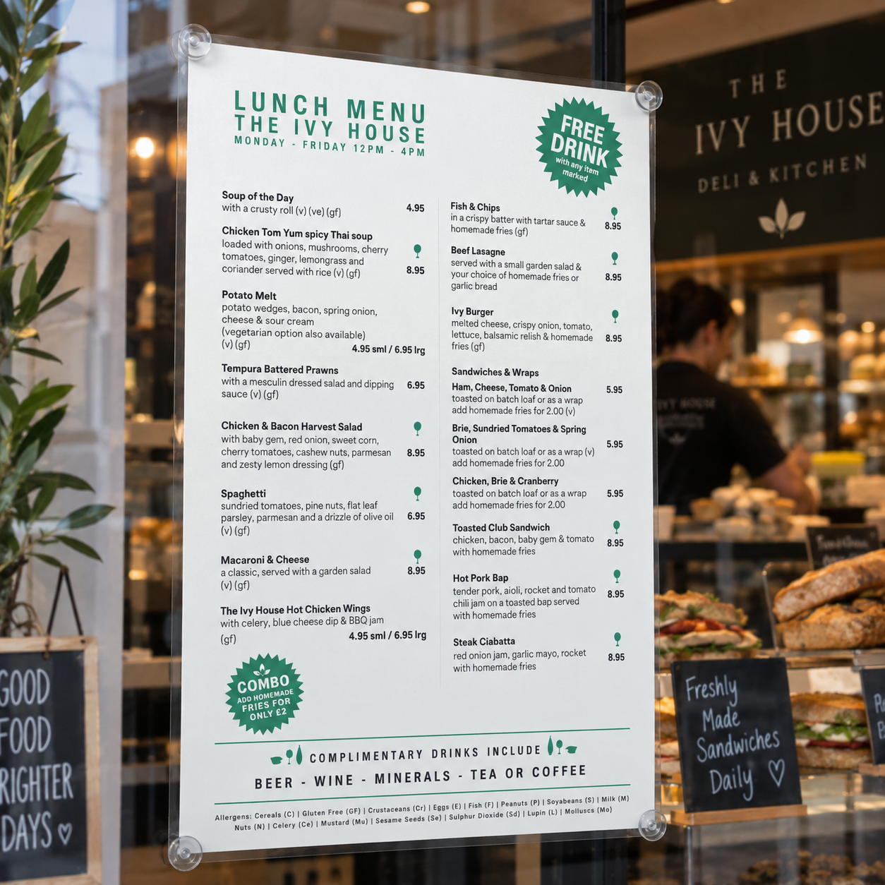 Menu Printing