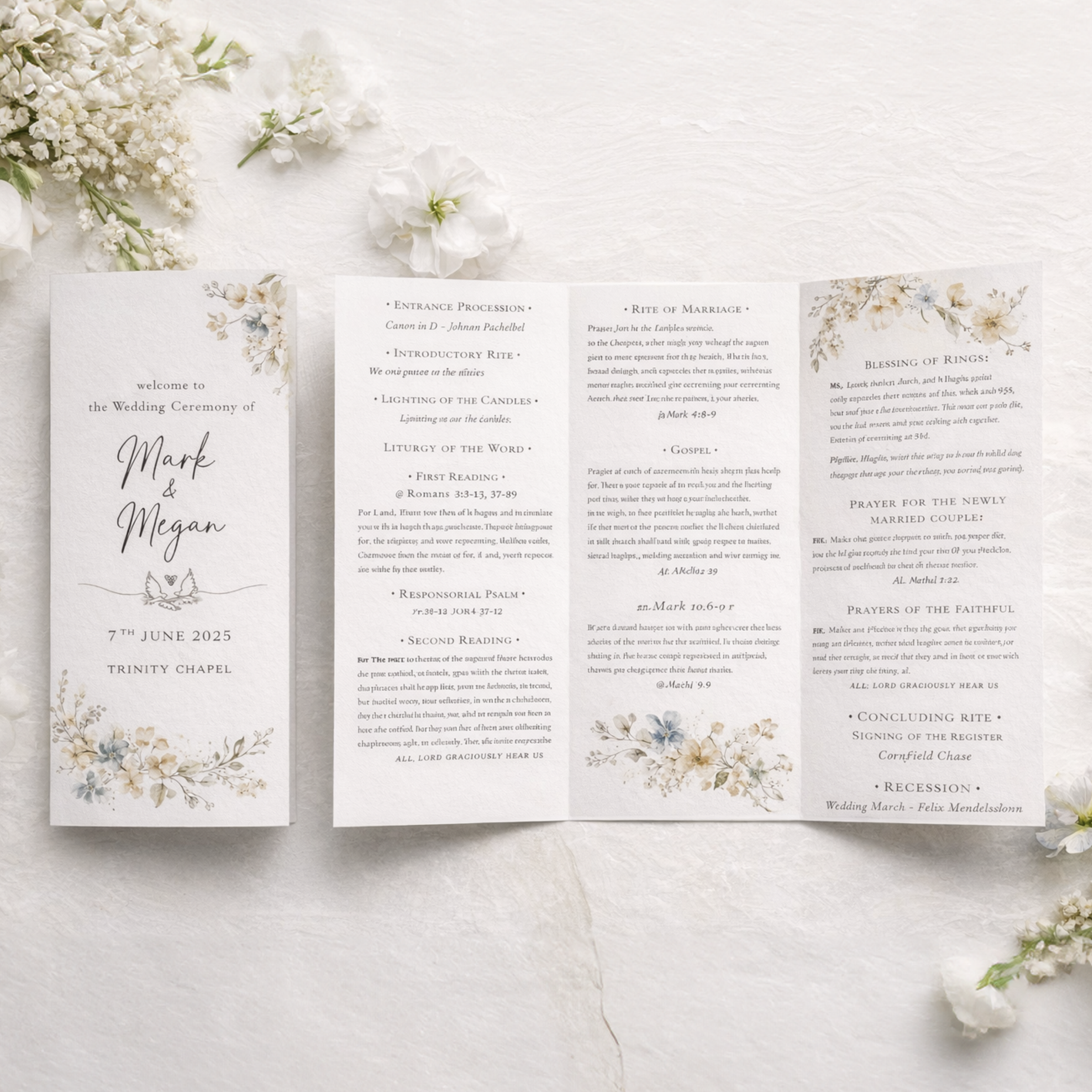 Ceremony Sheets