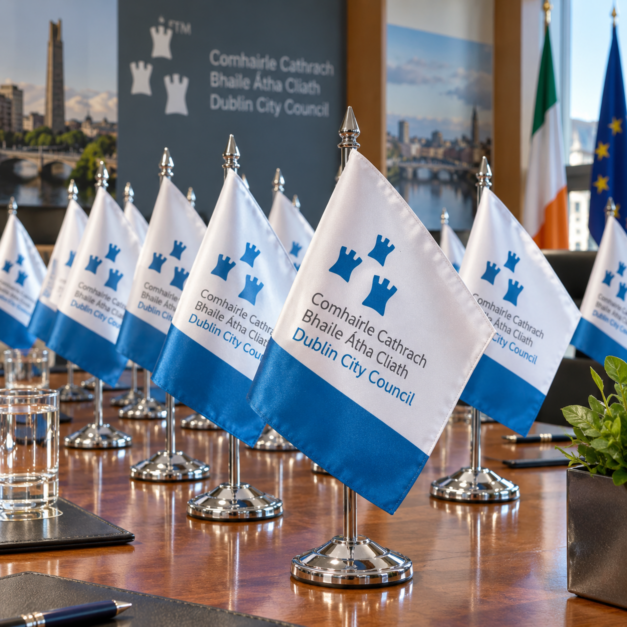 Tabletop Table Flags Small Flags for Tables Dublin Ireland Printers