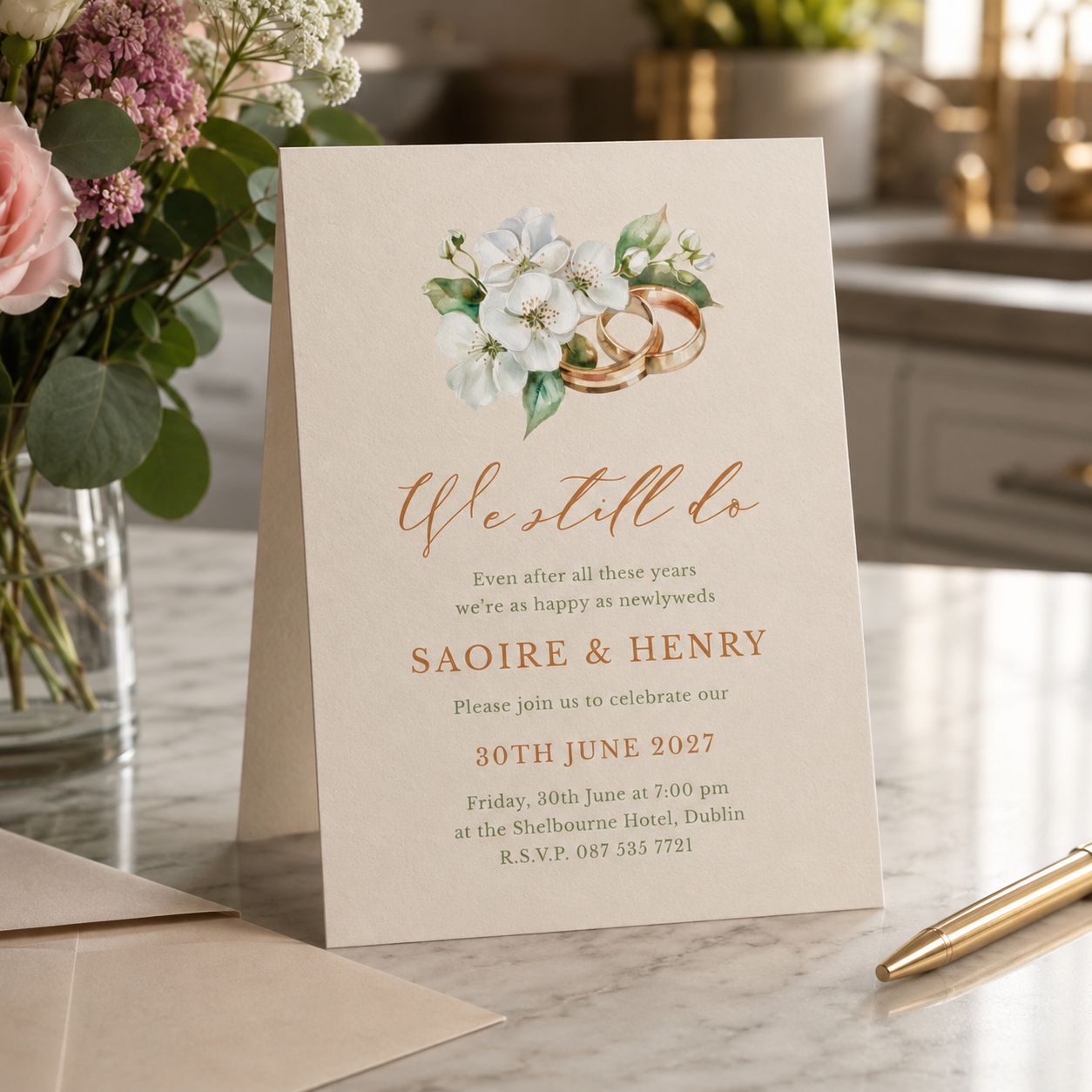 Anniversary Invitations Custom Printed Dublin ireland