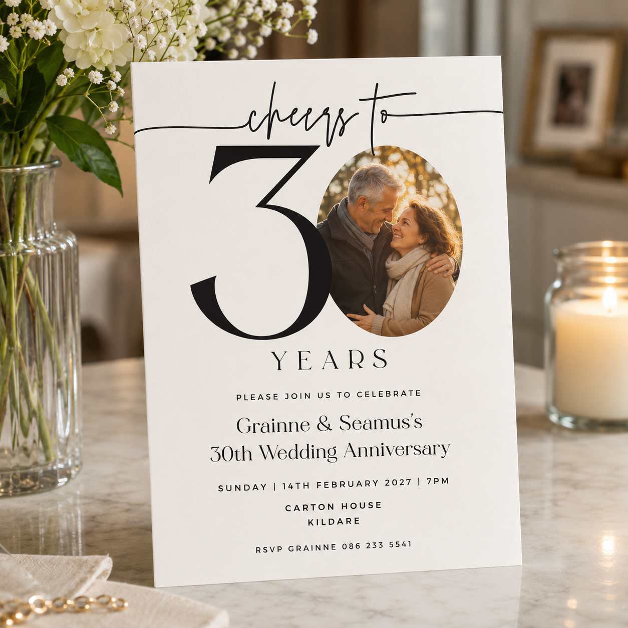 Anniversary Invitations Custom Printed Dublin ireland