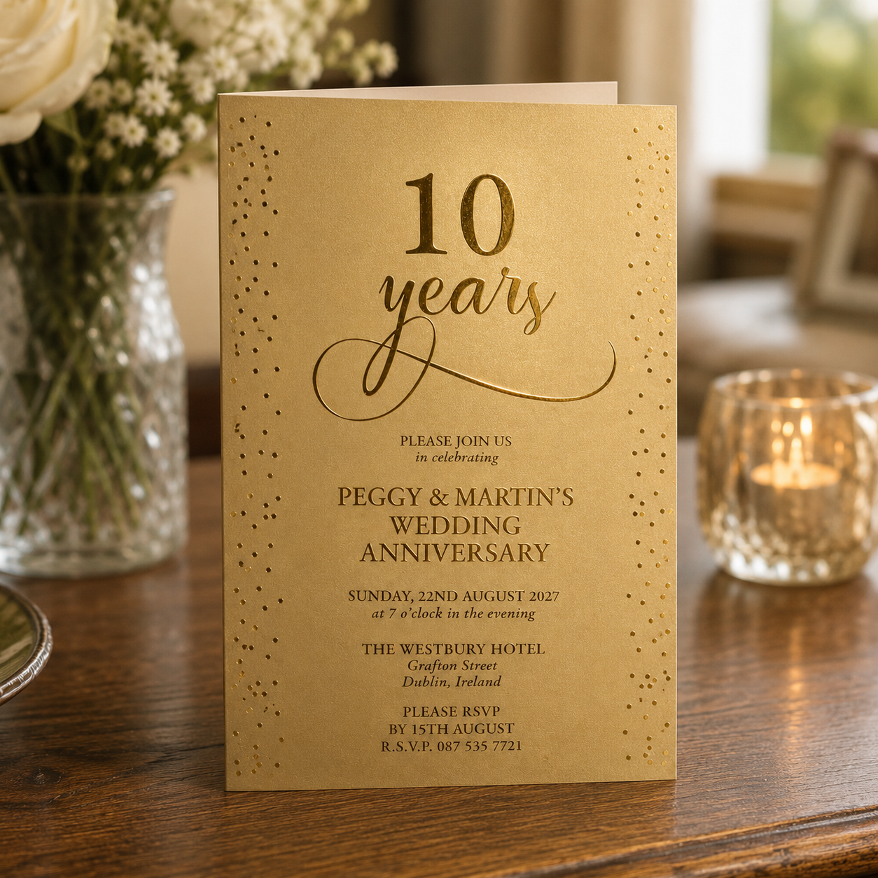 Anniversary Invitations Custom Printed Dublin ireland