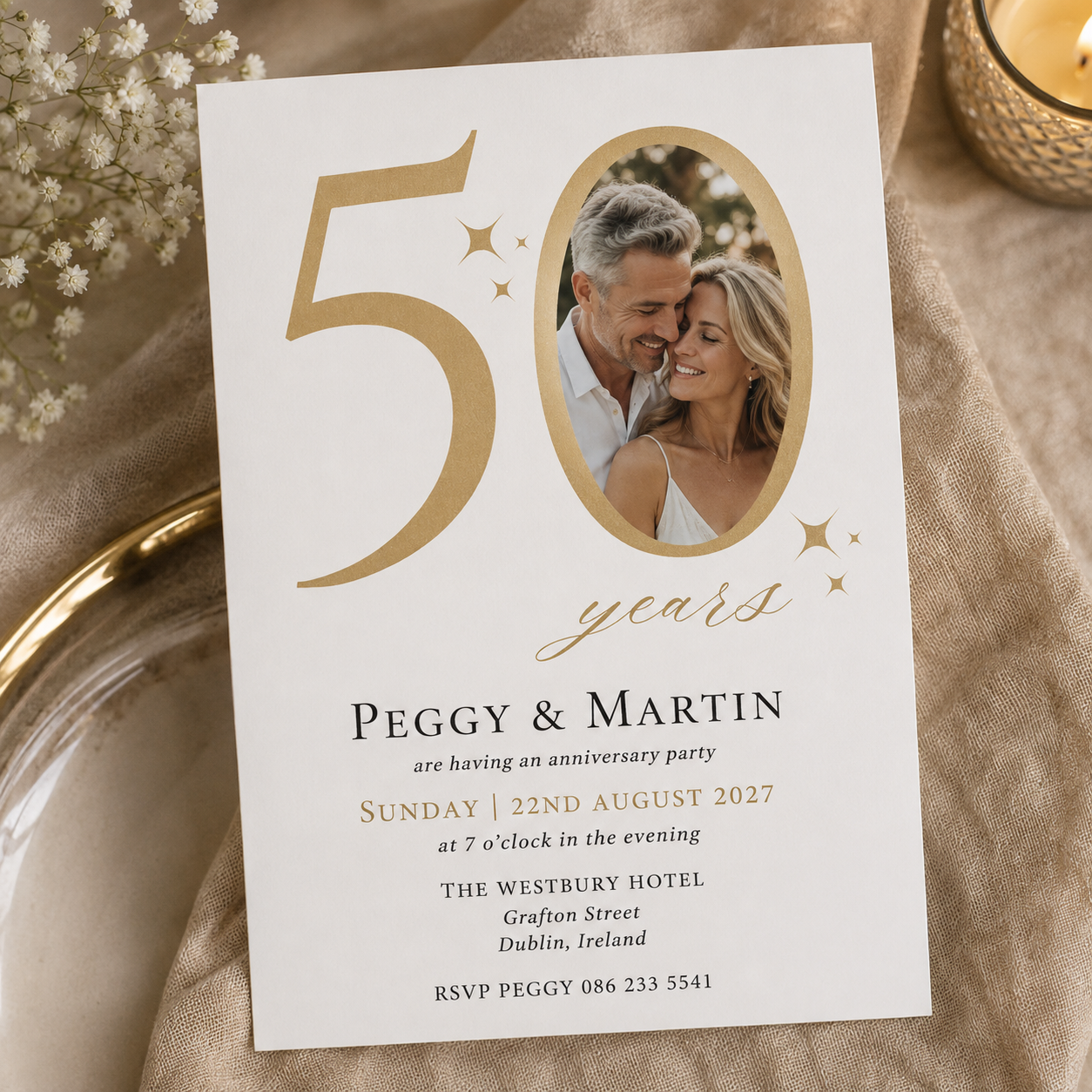 Anniversary Invitations Custom Printed Dublin ireland