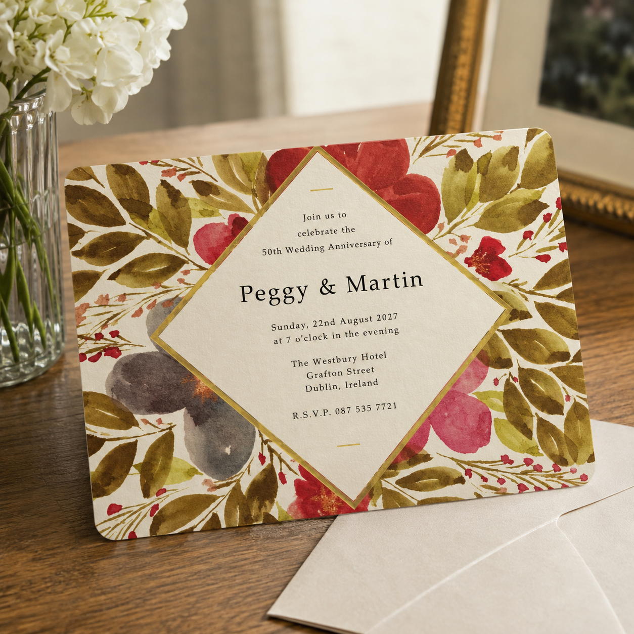 Anniversary Invitations Custom Printed Dublin ireland