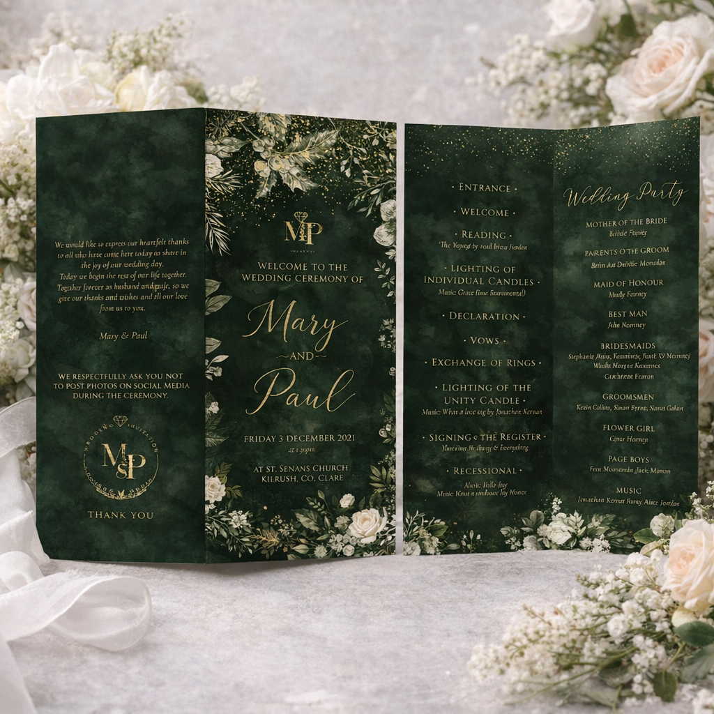 Ceremony Sheets 2