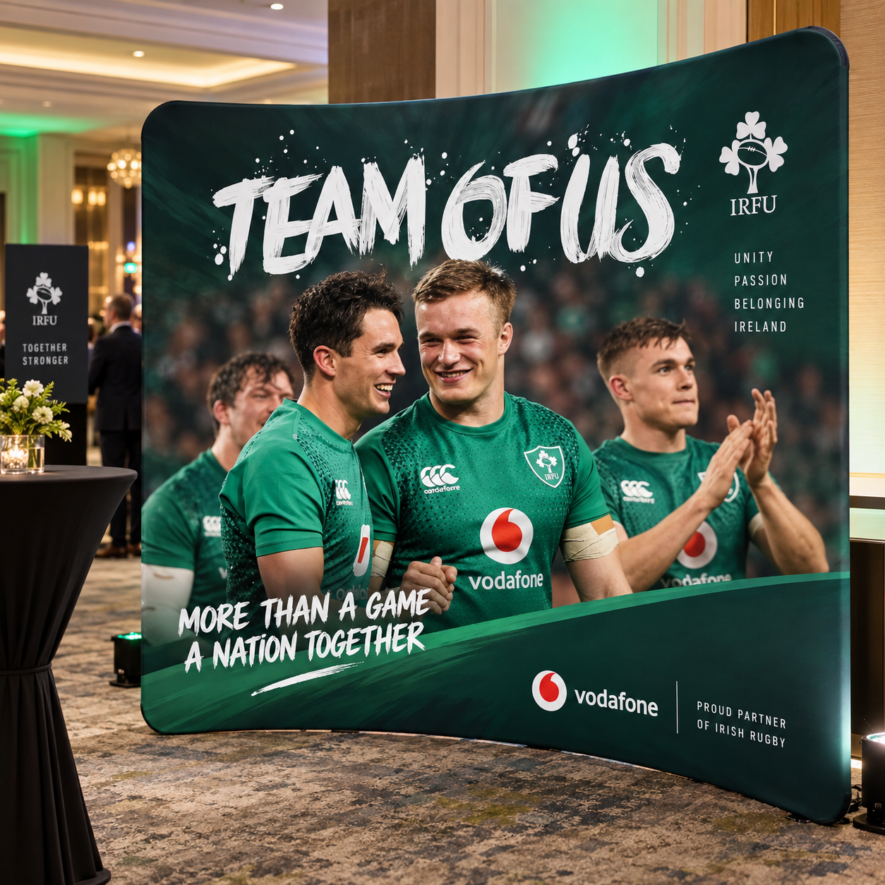Curved Fabric Backdrop Printers Dublin Ireland Signage
