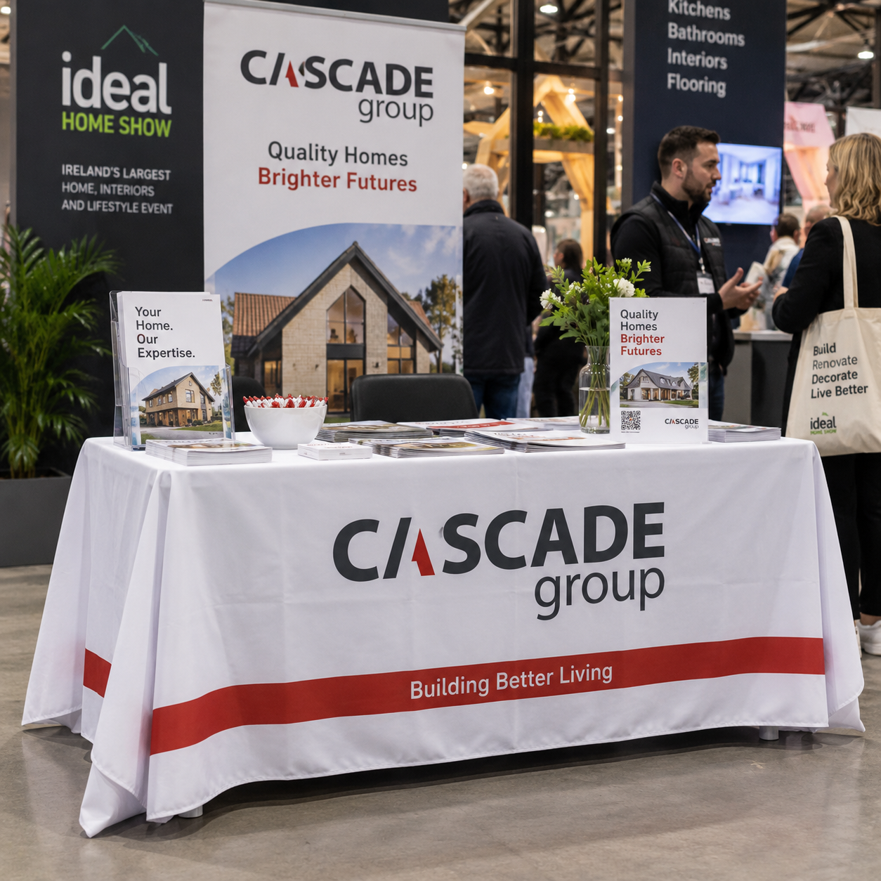 Custom printed branded tablecloth table cloth Dublin Printers Ireland Same Day