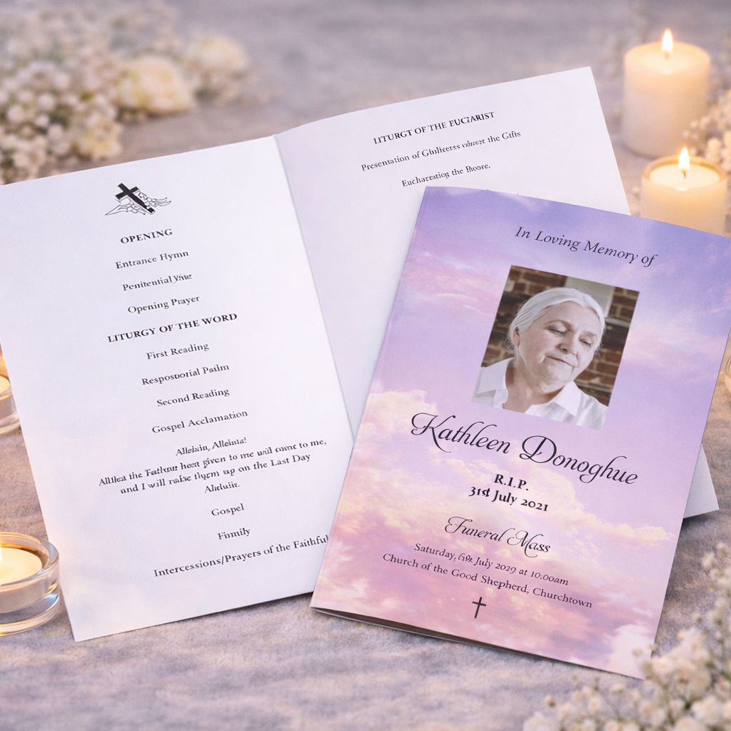 Funeral Order of Service Sheets 1