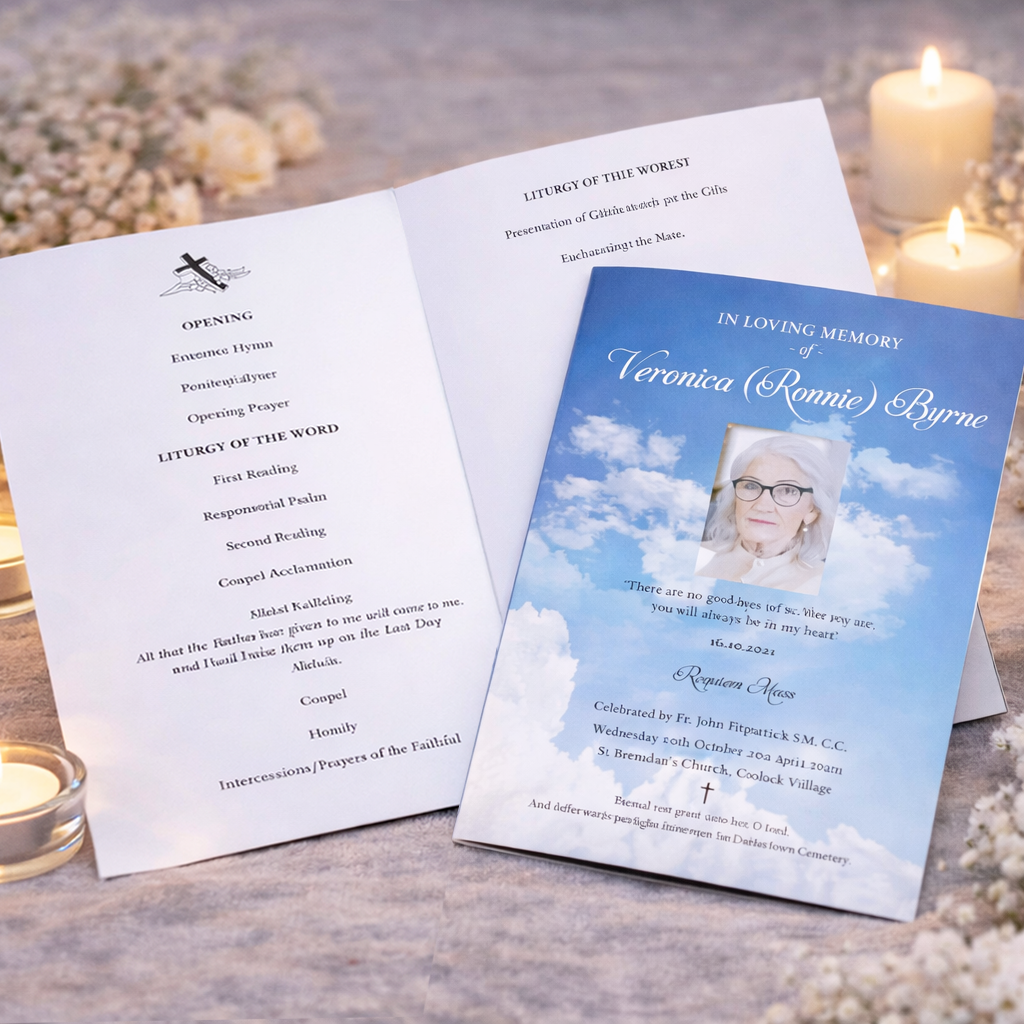 Funeral Order of Service Sheets 3