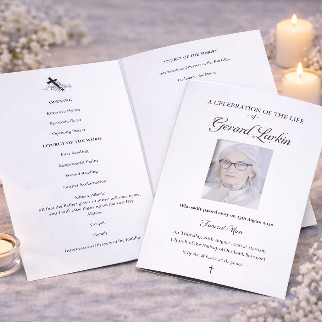 Funeral Order of Service Sheets 4