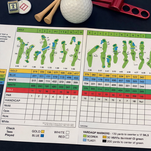 Golf Score Cards 5