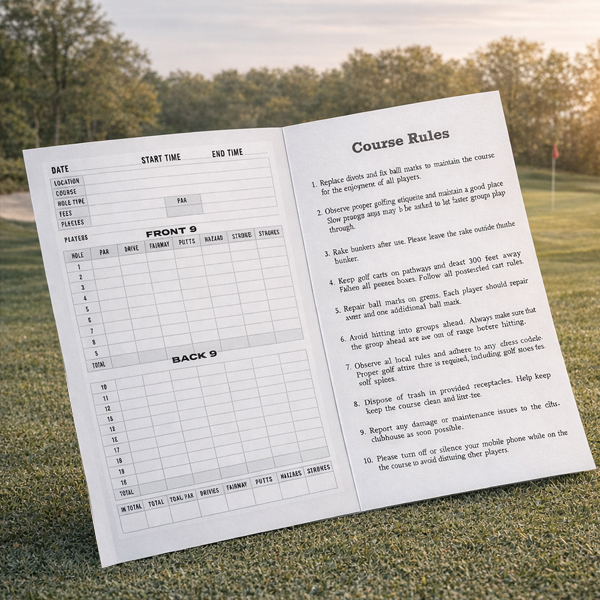 Golf Score Cards 4