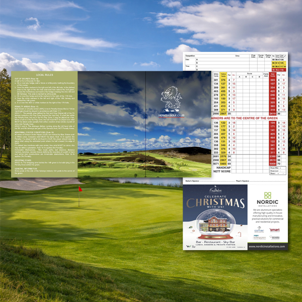 Golf Score Cards 3