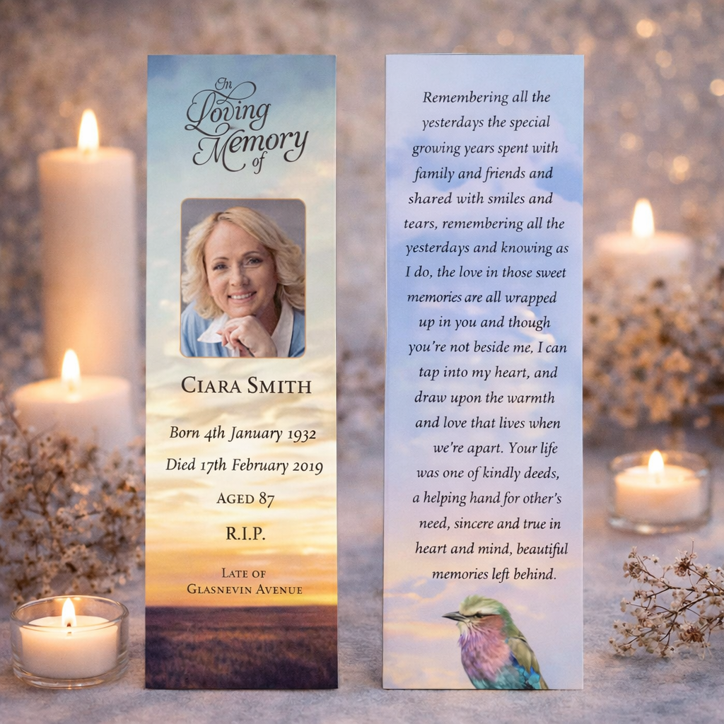 Memorial Bookmark 7