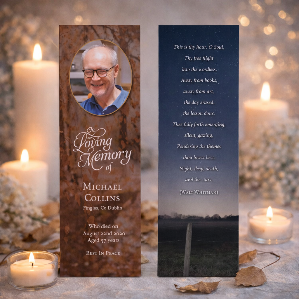 Memorial Bookmark 12