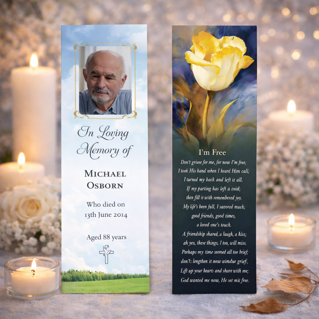 Memorial Bookmark 6
