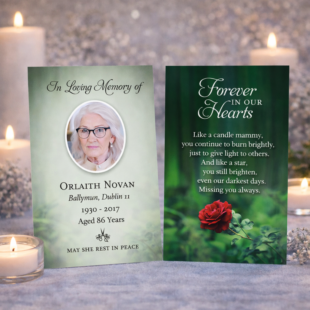 Memorial Wallet Cards 5