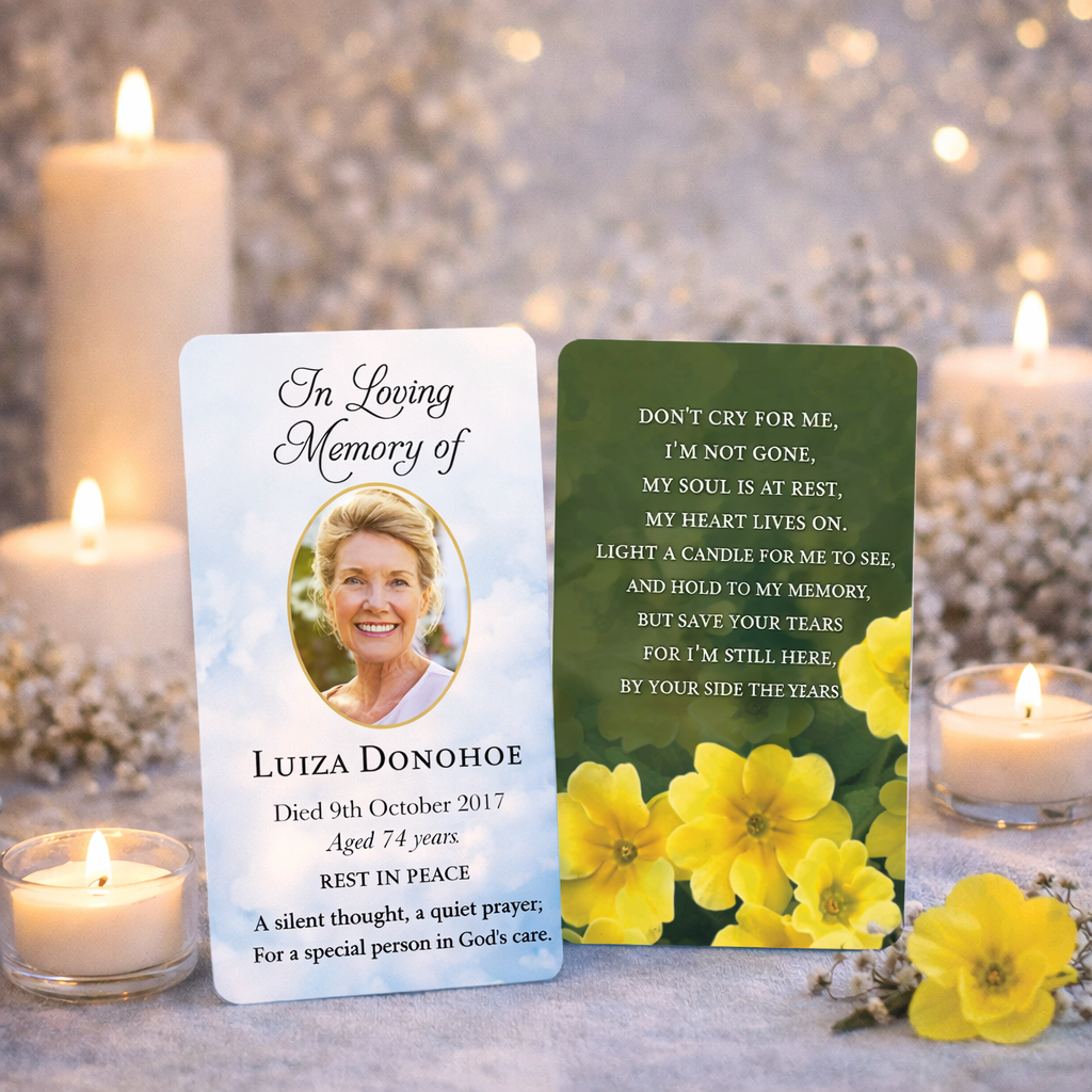 Memorial Wallet Cards 9