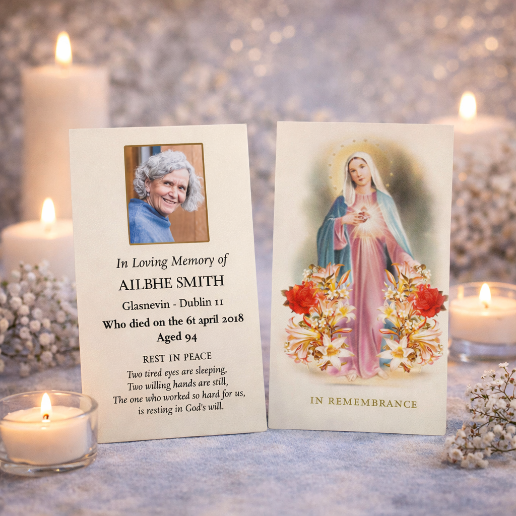 Memorial Wallet Cards 12