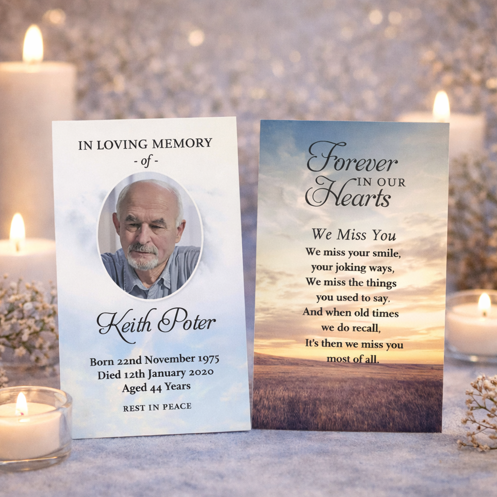 Memorial Wallet Cards 4