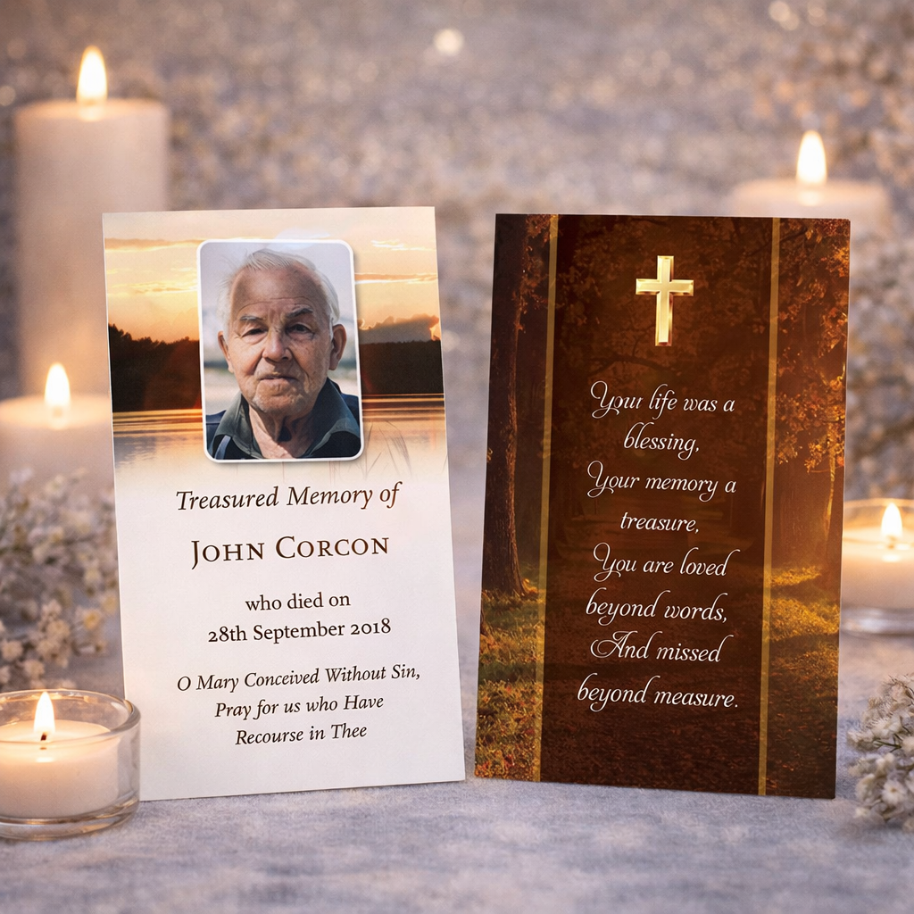 Memorial Wallet Cards 14