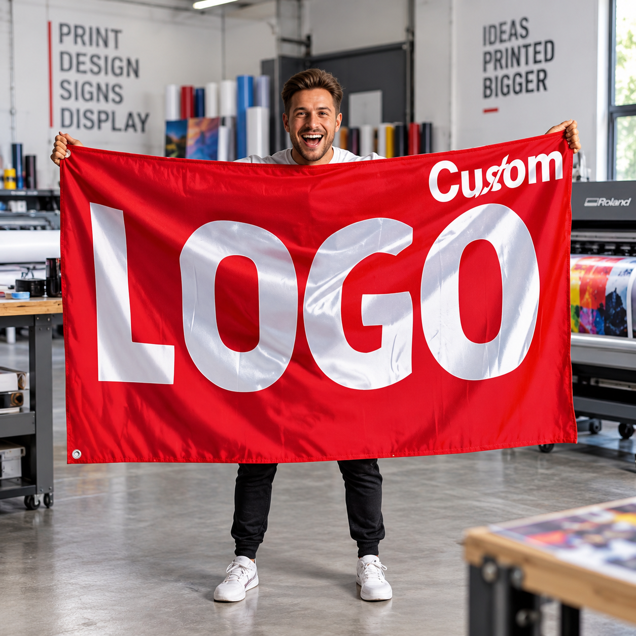 Pole Flags Eyelet Flags Waving Flags Custom Printed Dublin Ireland