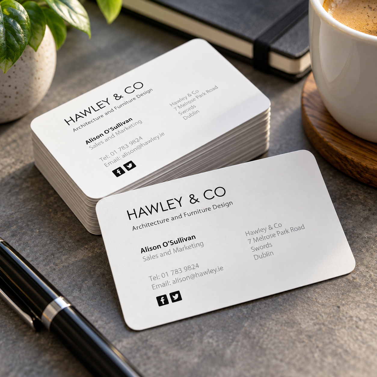 Round Cornered Premium Business Cards