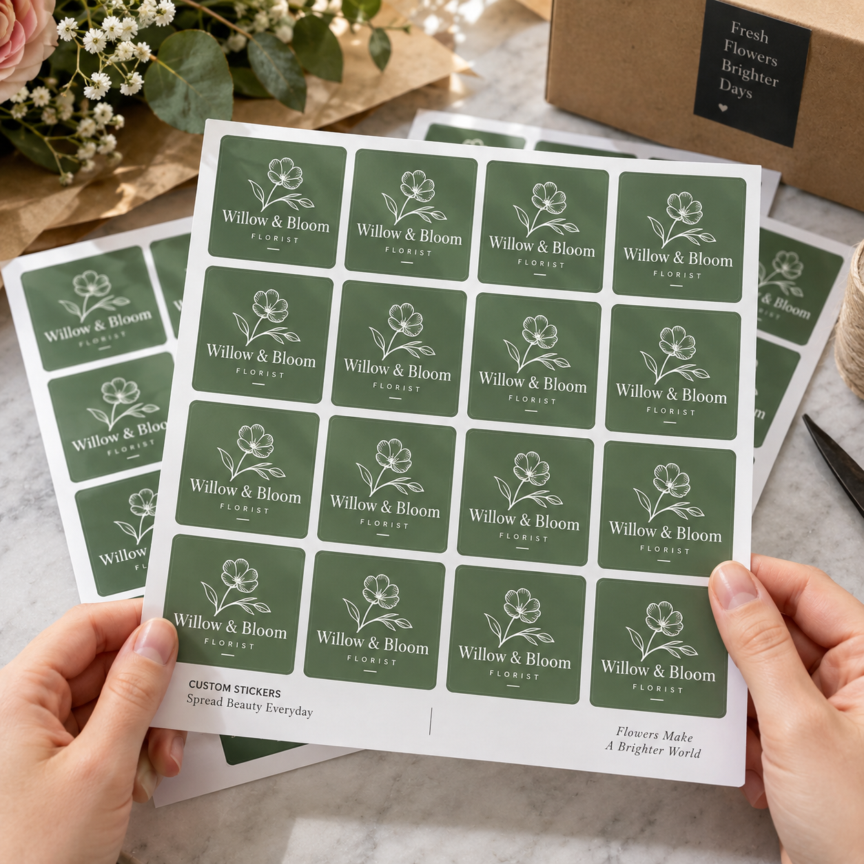 Square Vinyl Sticker Dublin Printers Ireland