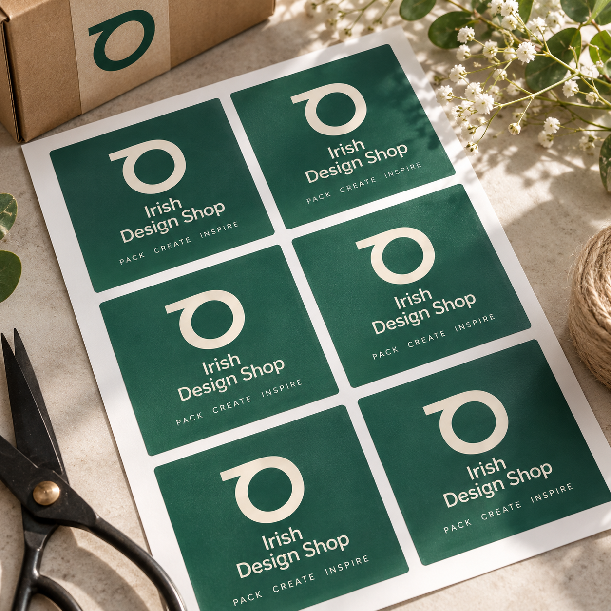 Square Vinyl Sticker Dublin Printers Ireland