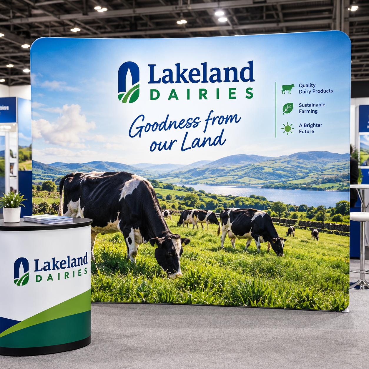Straight Fabric Backdrop Printers Dublin Ireland Signage