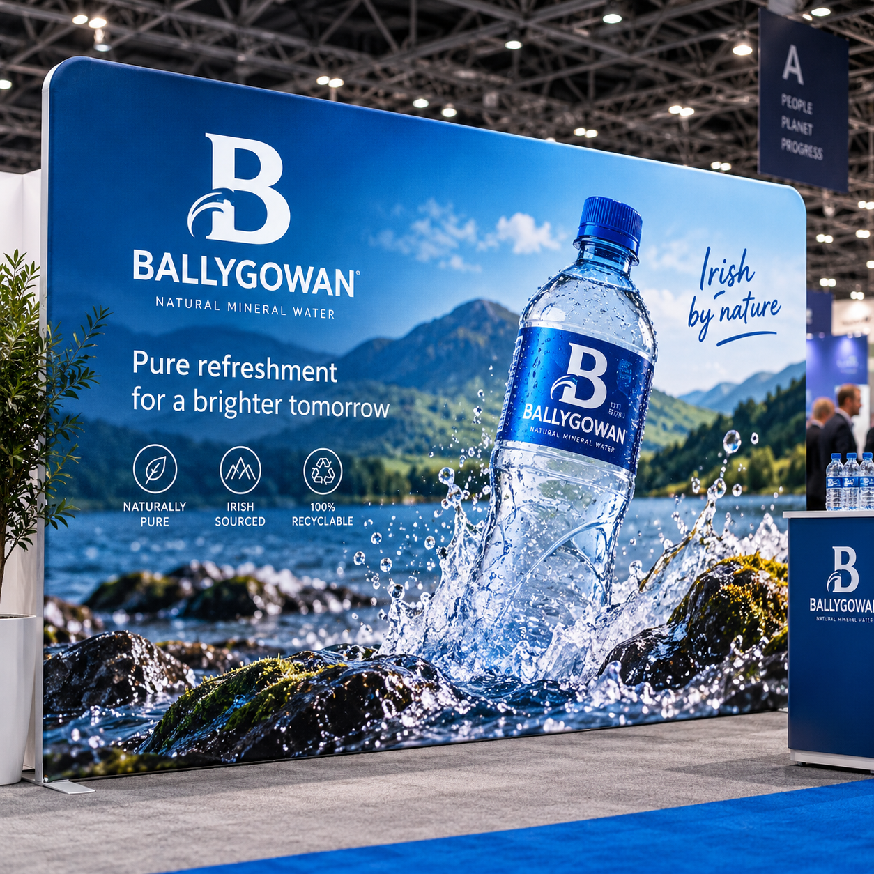 Straight Fabric Backdrop Printers Dublin Ireland Signage