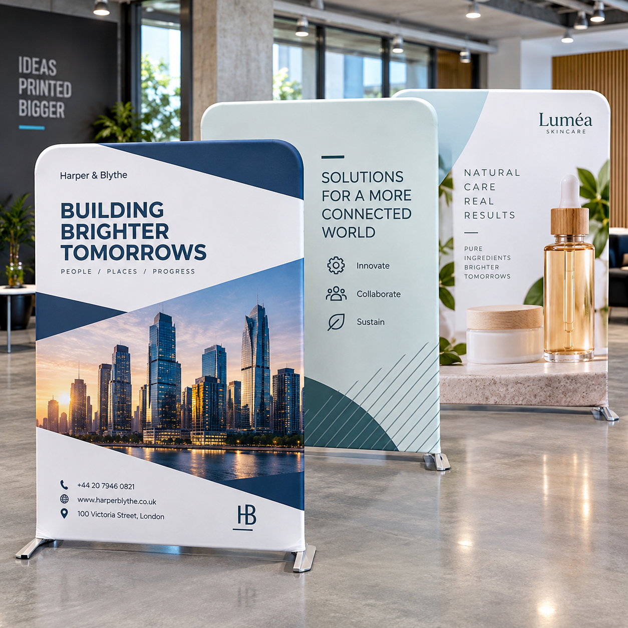 Straight Fabric Backdrop Printers Dublin Ireland Signage