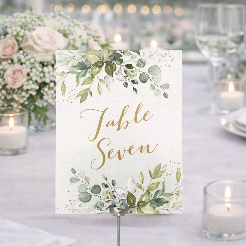 Table Name Cards 5