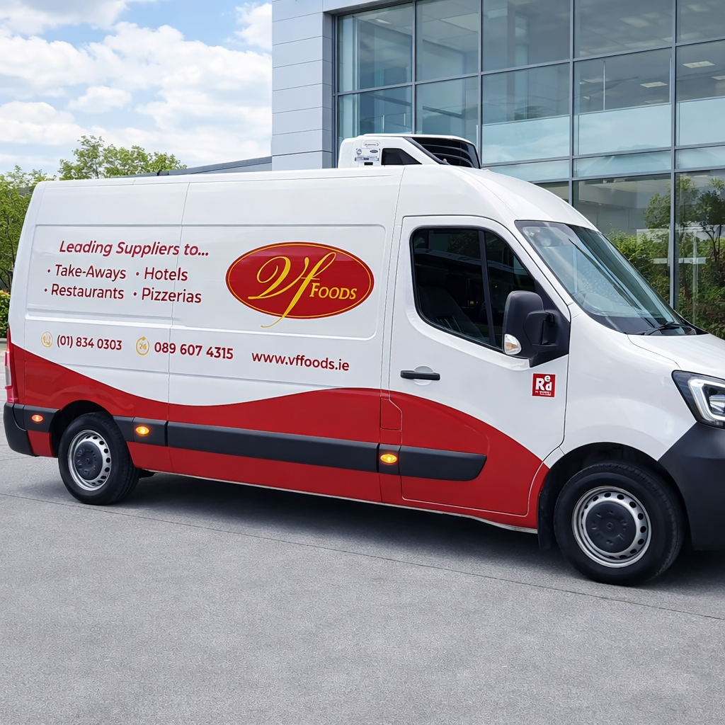 Van wrap printed and fitted by PrintReady Dublin