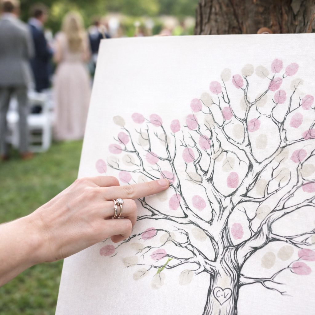 Wedding Finger Print Canvas 7