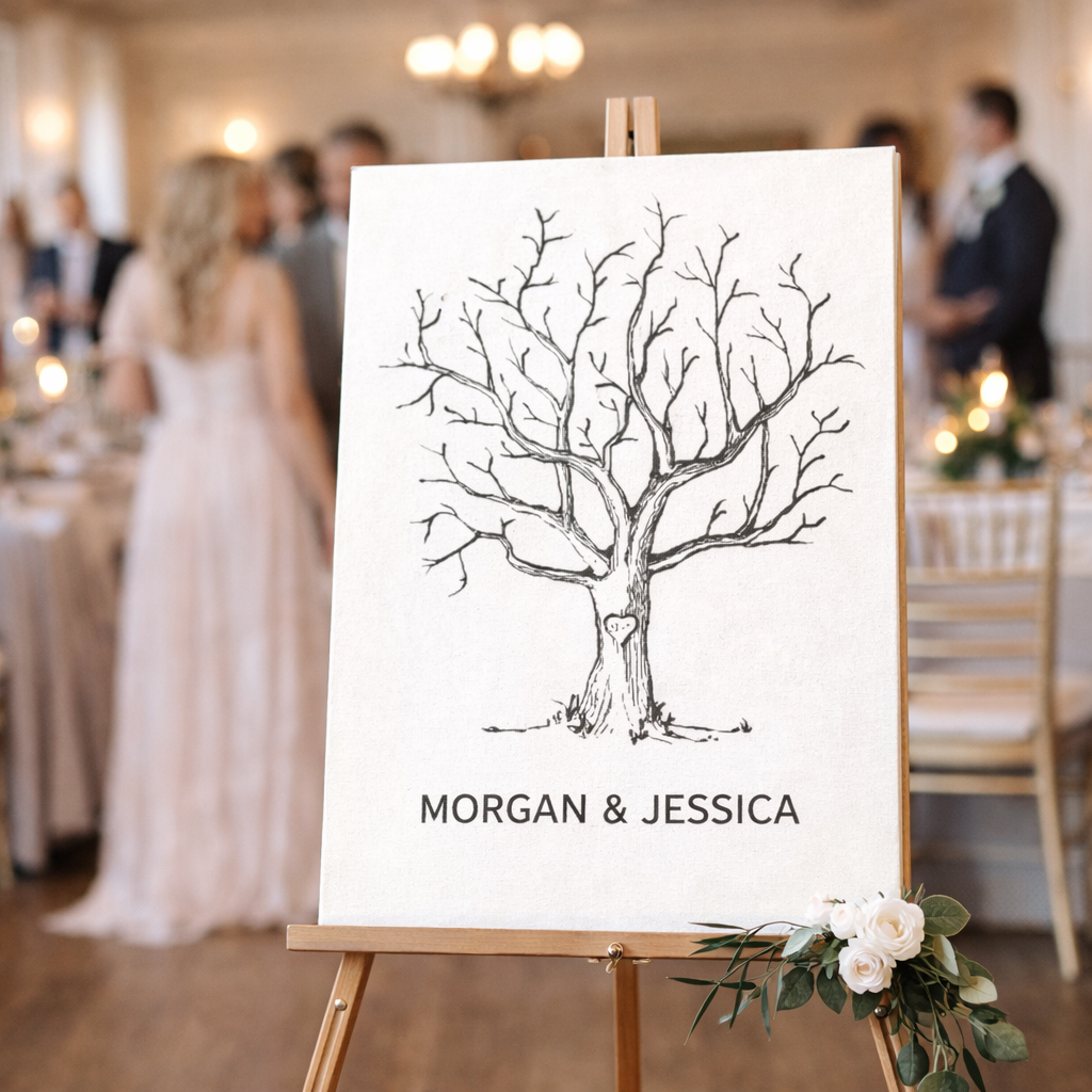 Wedding Finger Print Canvas 6