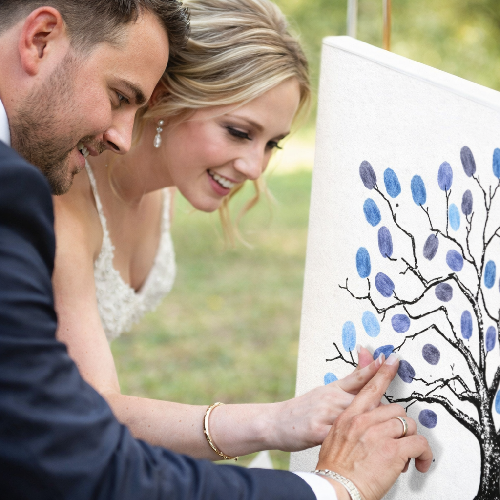 Wedding Finger Print Canvas 2