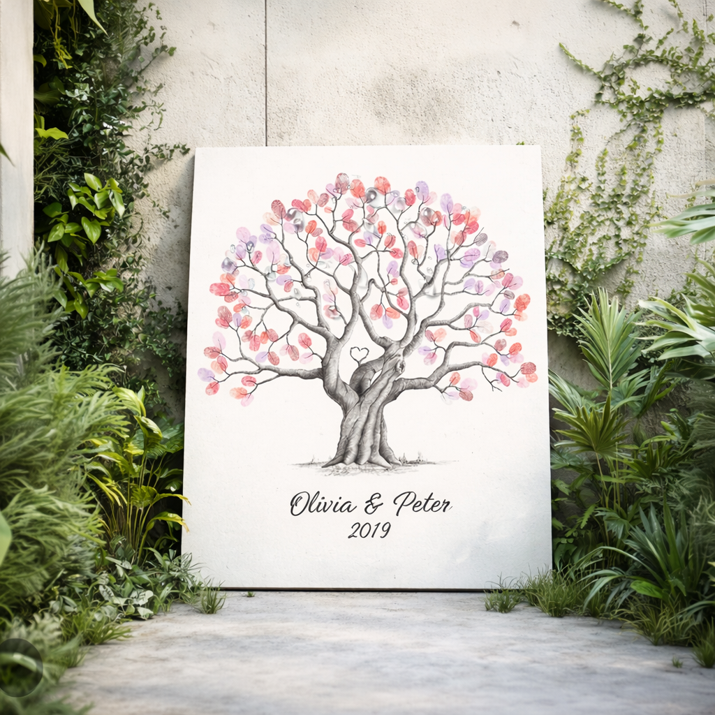 Wedding Finger Print Canvas 3