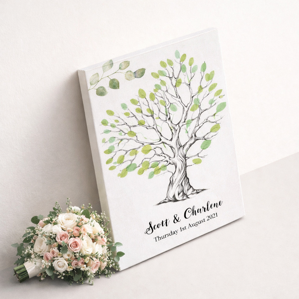 Wedding Finger Print Canvas 5
