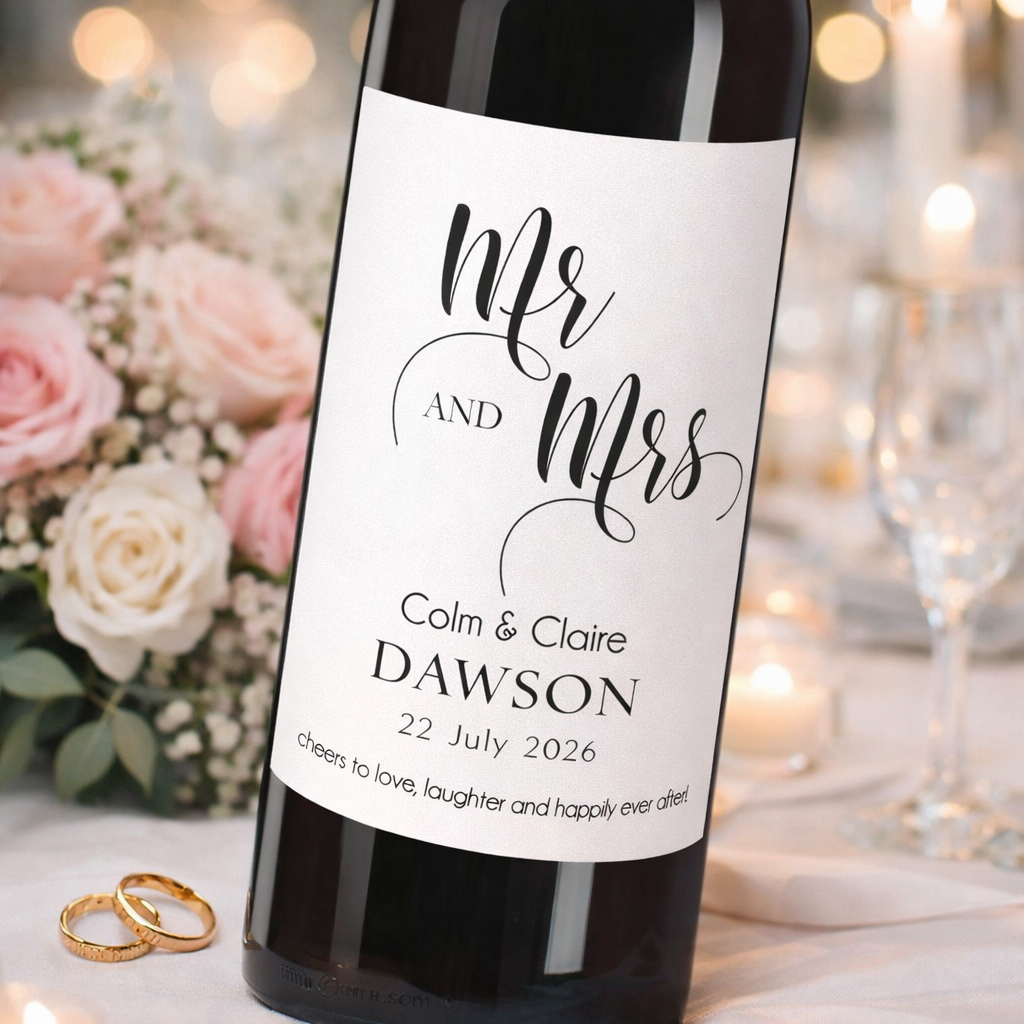 Wedding Wine Bottle Labels 2