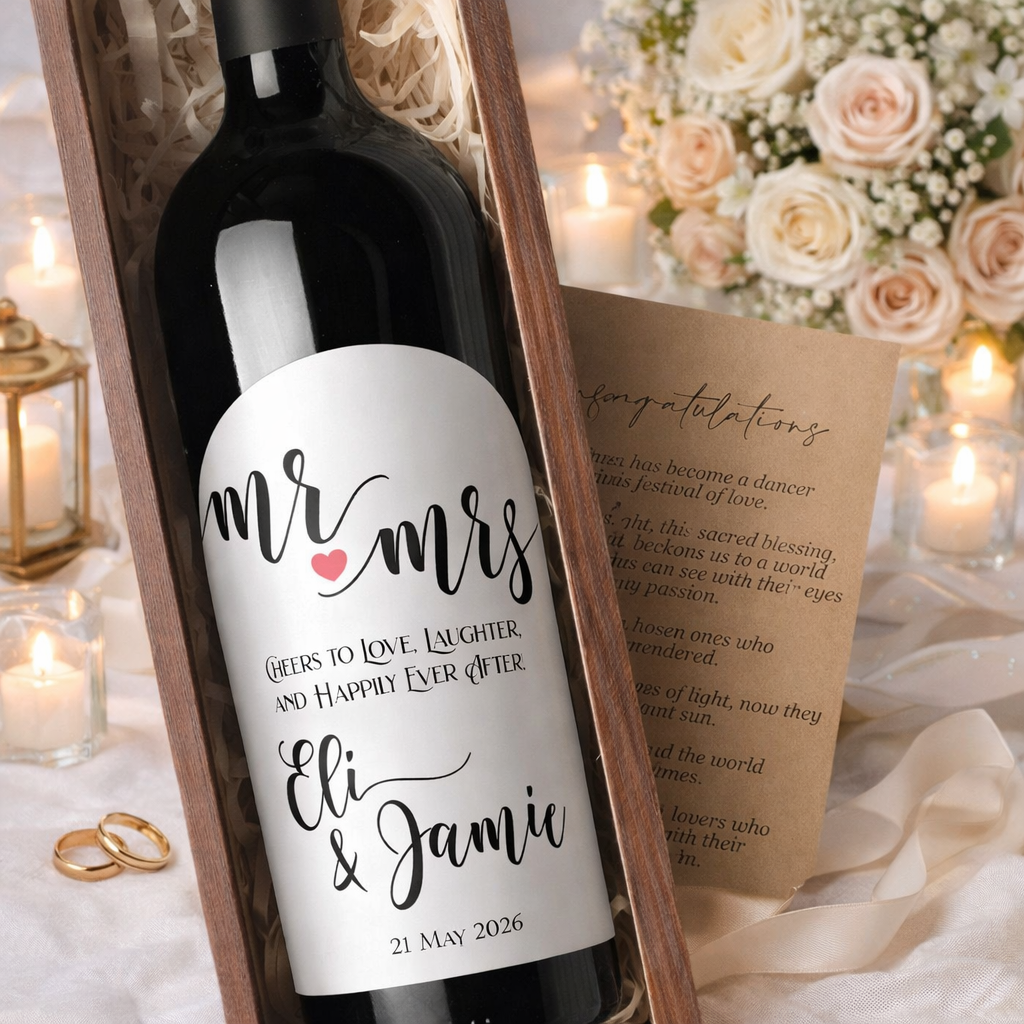 Wedding Wine Bottle Labels 9