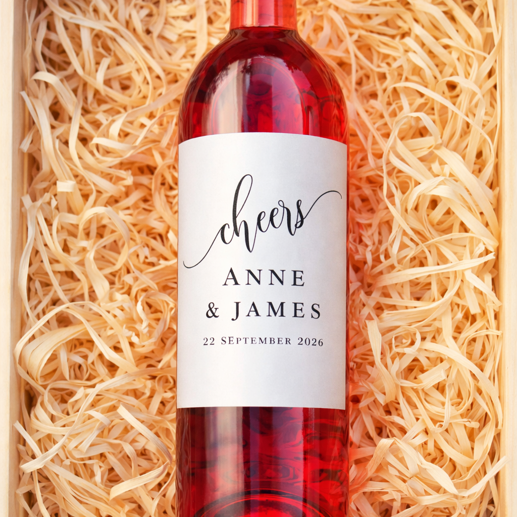 Wedding Wine Bottle Labels 4