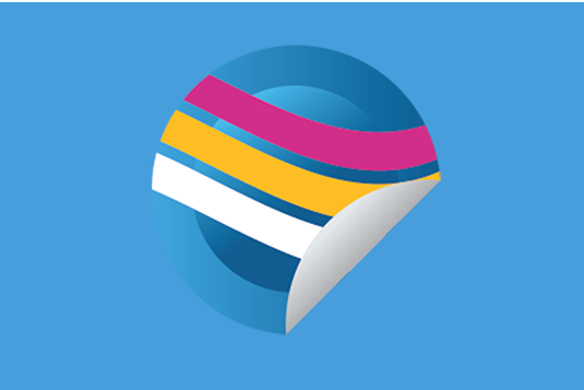 Self-adhesive PRINT labels on A4 sheets