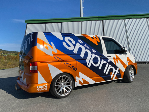 Close-up view of a business card featuring a modern design and vivid colors.