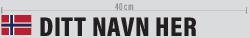 Navn med norsk flagg