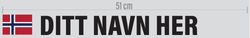 Navn med norsk flagg - Stor